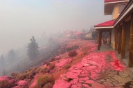 Wildfire in Oregon destroys 4 homes, threatens thousands more, as flames spare California wineries