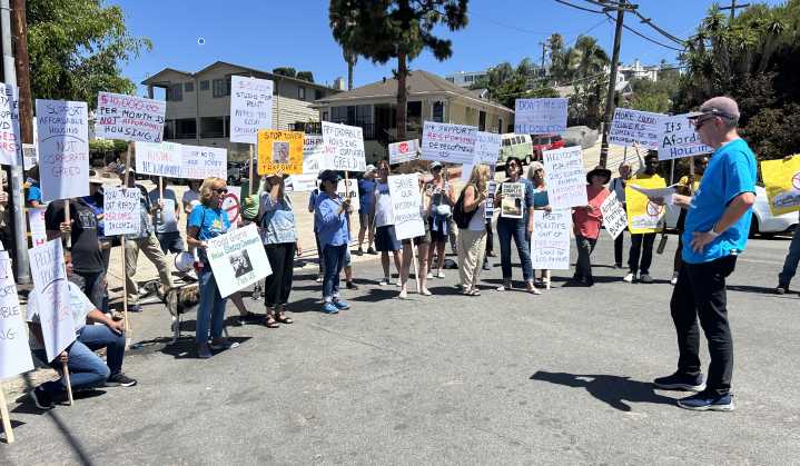 Protesters decry 14-story apartment proposal, but a YIMBY dissents