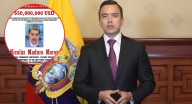 Ecuador se suma a Trump y declara grupo terrorista al ‘Cartel de los Soles’ vinculado a Nicolás Maduro por EEUU