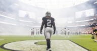 Raiders rookie Ashton Jeanty takes a hit, then delivers one in 22