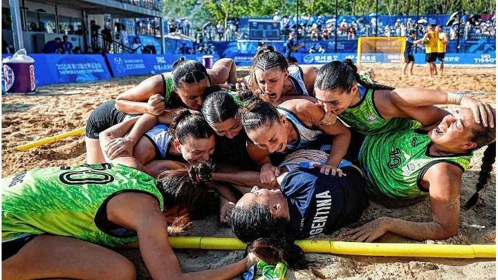 La Selección Argentina de beach handball es campeón del mundo