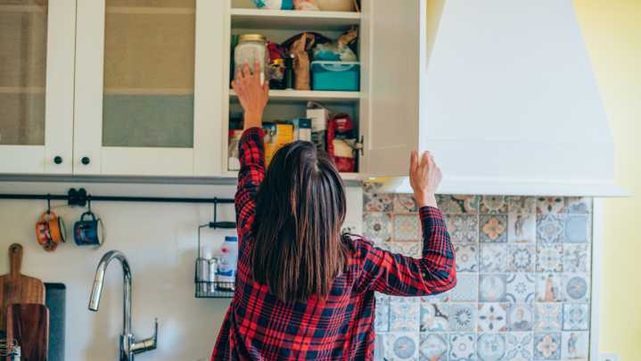 The Clever Dollar Tree Hack That Turns Kitchen Cabinet Doors Into Storage Gold