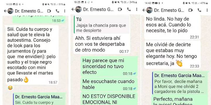 “Todo te queda bien”: los chats que comprometen al juez de San Isidro denunciado por acoso sexual y de poder