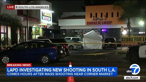 Shooting leaves 1 dead in South Los Angeles following rash of gun violence nearby
