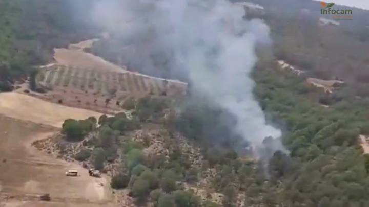 Nuevo incendio forestal en este paraje de la provincia de Albacete