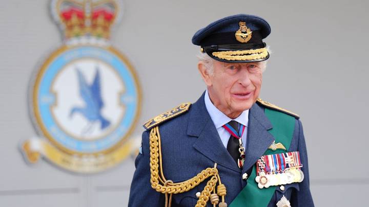 King Charles captured on video attempting to calm crying baby