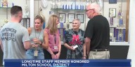 Milton East Elementary custodian celebrates 50 years of service with school district
