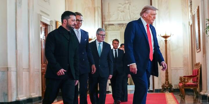 Las claves de la reunión de Donald Trump con Volodimir Zelensky y los líderes europeos