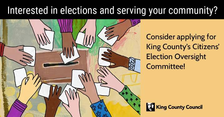 King County Citizens’ Elections Oversight Committee Seeking New Members