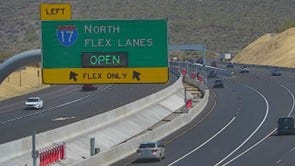 I-17 flex lanes between Phoenix and Flagstaff to open by end of 2025