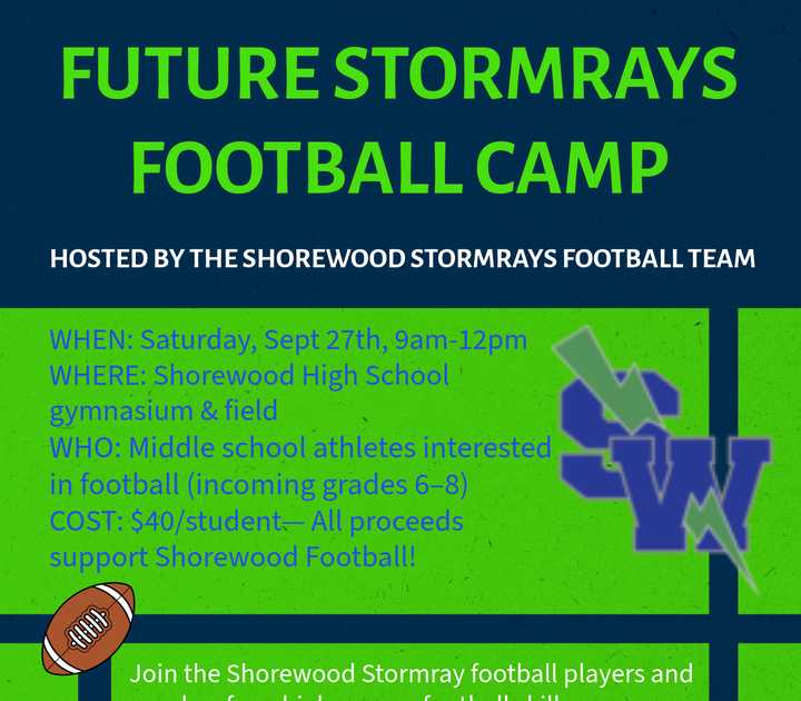 Future Stormrays football camp September 27, 2025