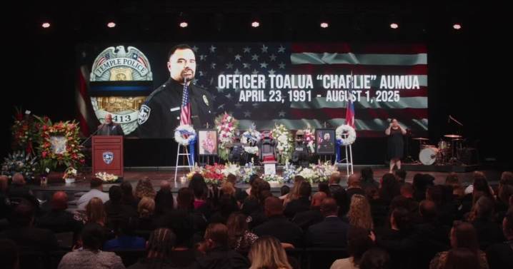 Funeral service for Temple Police Officer Toalua "Charlie" Aumua