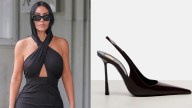 Kim Kardashian Wears Sharp Saint Laurent Slingbacks in Venice