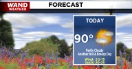Starting the week hot and partly cloudy