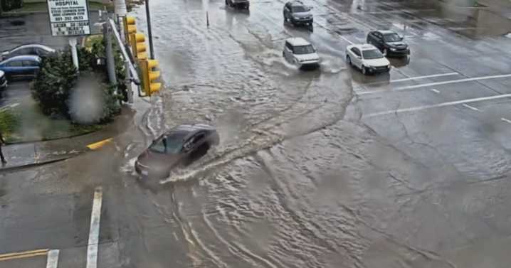 LIVE: Street flooding seen in Ogden following rainstorm