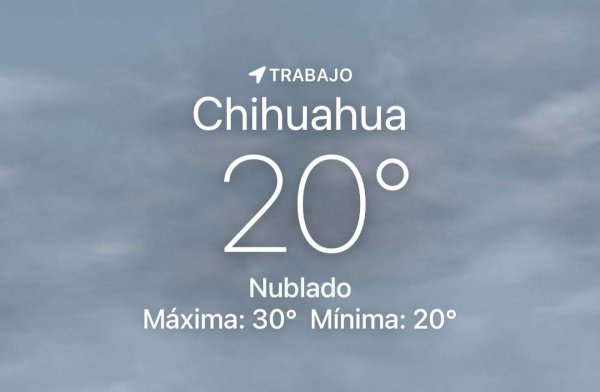 Se espera día nuboso y posible lluvia ligera con 30 grados centígrados