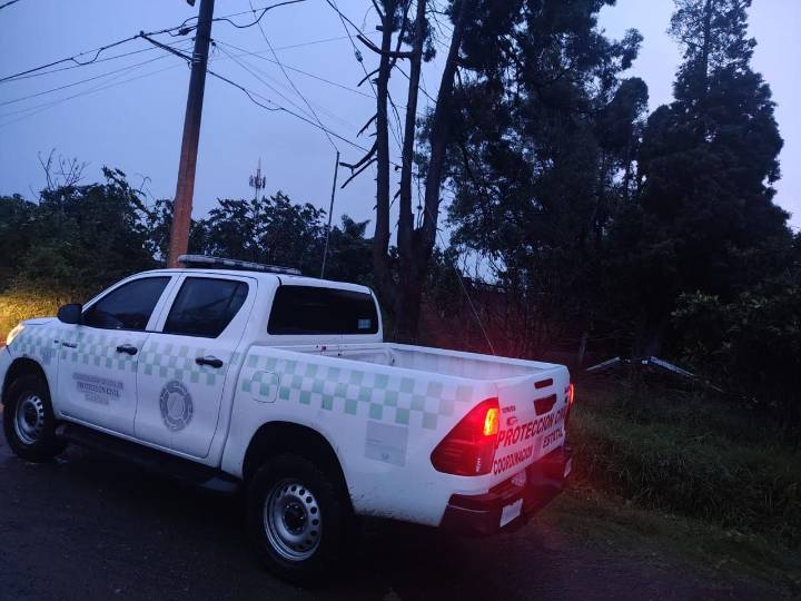 Lluvias en Tlaxcala dejan daños materiales; Protección Civil actúa de inmediato