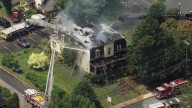 Crews tackle large fire at building in Collegeville: officials