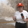Waves crash into North Carolina beach homes as Hurricane Erin churns near US coast