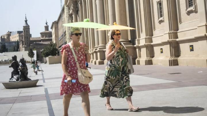 Octavo día de la ola de calor: Aragón y otras 14 comunidades, con termómetros por encima de los 40 grados