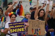 Pictures: Protest at PULSE nightclub over rainbow crosswalk removal