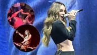 Belinda sorprende tras bajar del escenario para cantar con fan en silla de ruedas