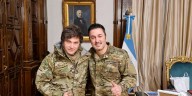 Milei se mostró con Petri tras la confirmación de su candidatura en Mendoza