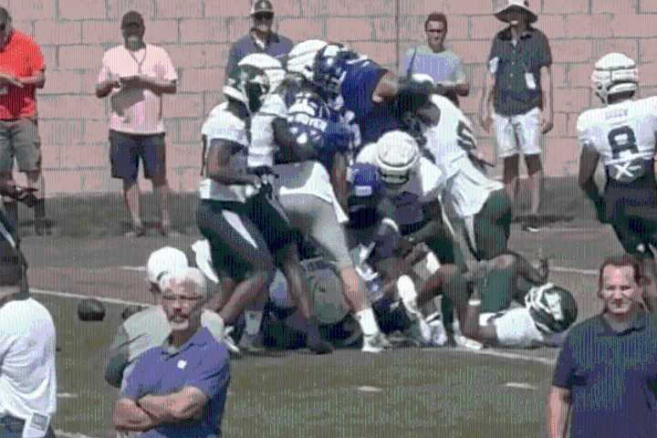 Jets-Giants practice gets violent after tackling incident