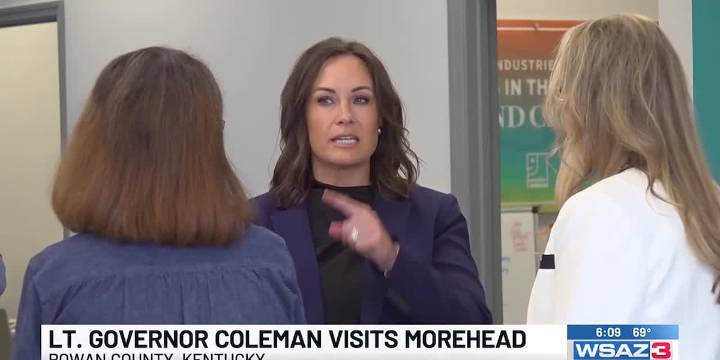 Lt. Governor Coleman visits Morehead