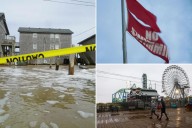 Hurricane Erin hits NC Outer Banks, floods part of highway