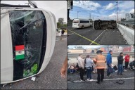 Una mujer sin vida y varias personas lesionadas tras fatal volcadura de transporte público en la México