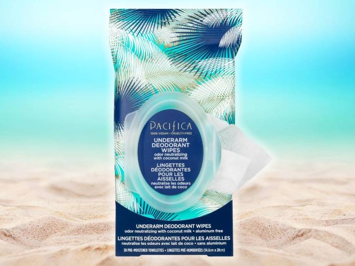 Amazon has Pacifica coconut milk Deodorant Wipes that can keep you smelling sweet if you can’t shower