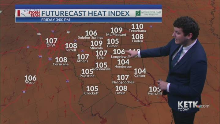 Friday Morning Forecast: Hot and mainly dry into the weekend