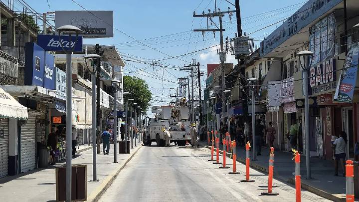 Corte de CFE paraliza el centro de Altamira: 200 comercios, sin aire acondicionado ni ventas [Video]