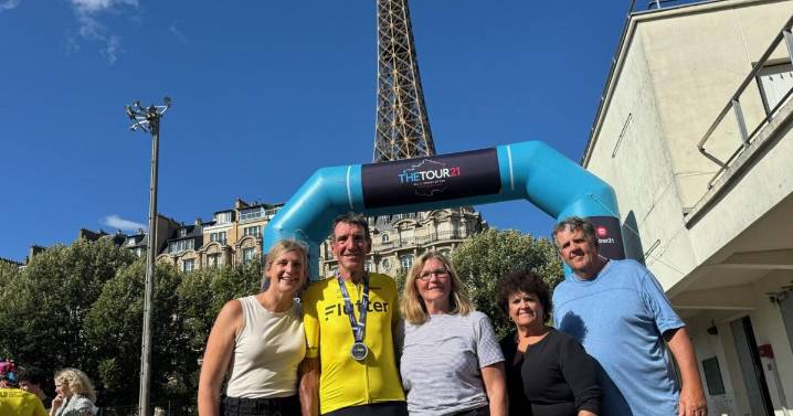 Top of the world: O’Brien completes charity ride in France