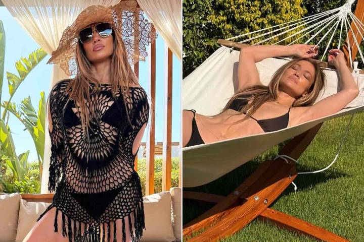 Jennifer Lopez Shares Sexy Snaps from Egypt