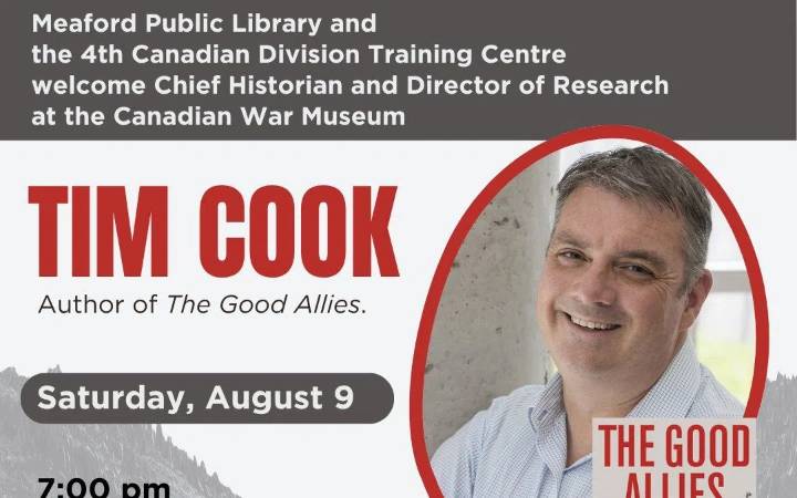 Tim Cook Author Talk At Meaford Military Base