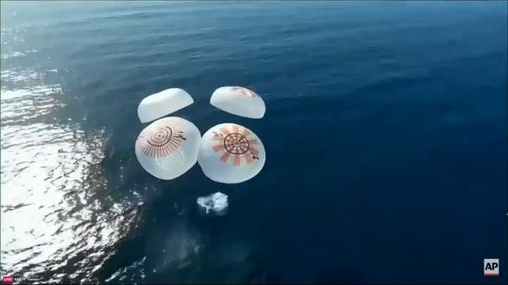 Astronauts return to Earth with SpaceX after 5 months at the International Space Station