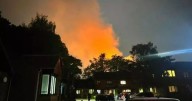 BREAKING Blaze engulfs historic Woolton Hall building as smoke seen for miles