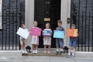 Children deliver Benedict’s Law petition for allergy safeguards in schools