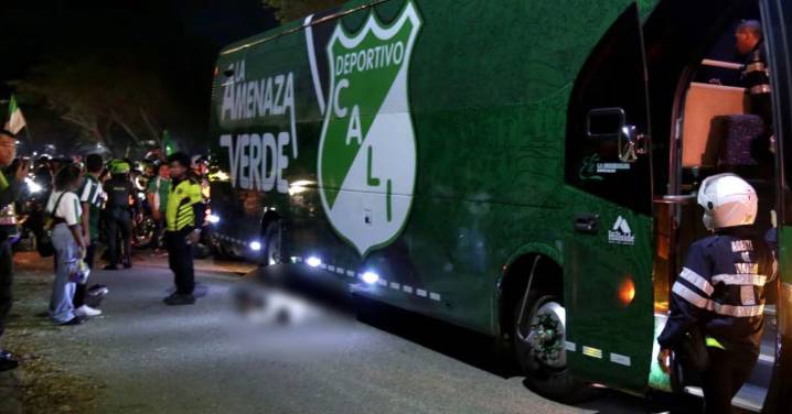 Hincha del Deportivo Cali falleció tras ser atropellado por el bus del equipo