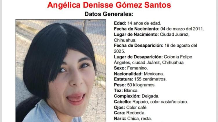 Buscan a Angélica Gómez de 14 años, desapareció en la Felipe Ángeles