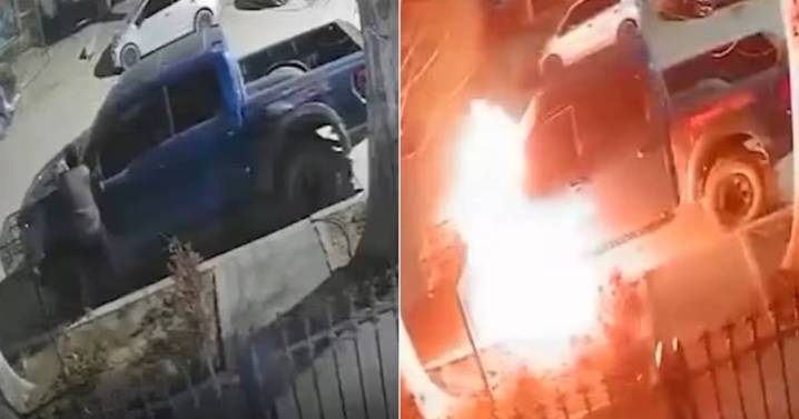 Incendio millonario en Río Negro: prenden fuego una camioneta a nombre de Marcos Rojo