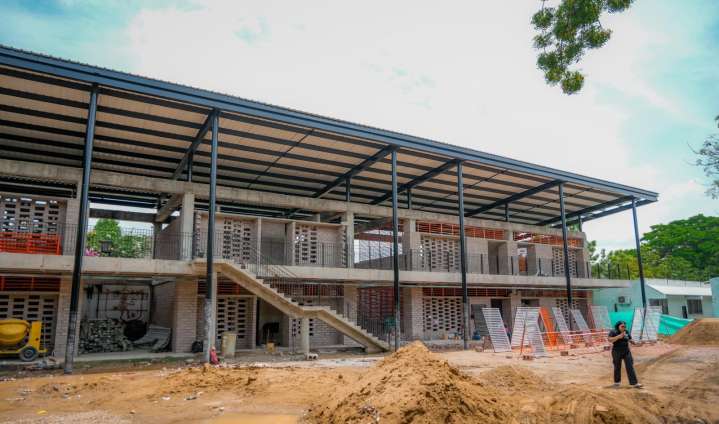 Avanza en un 75 % la construcción del nuevo colegio Víctor Camargo Álvarez en Plato