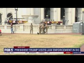 President Trump visits law enforcement in DC
