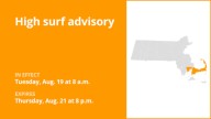 High surf advisory issued for Plymouth and Barnstable counties from Tuesday to Thursday