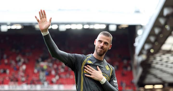 David de Gea sends two-word message to Bruno Fernandes
after Manchester United win