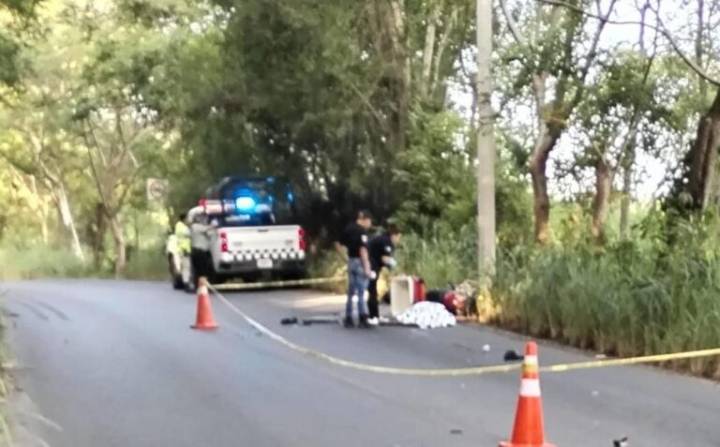 Muere motociclista en accidente sobre la vía federal Álamo