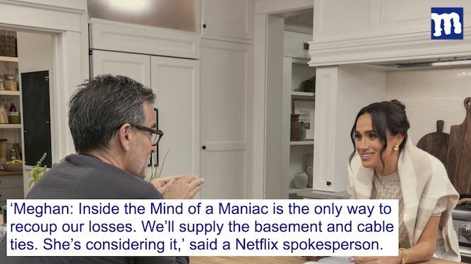 You can have a new show if you become a serial killer, Netflix tells Meghan