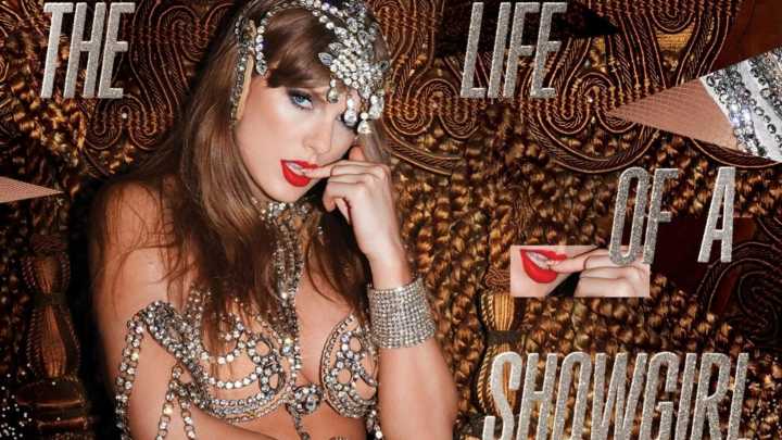 Taylor Swift's Life Of A Showgirl album cover revealed as star strips down to bejewelled bra for sexiest shoot yet